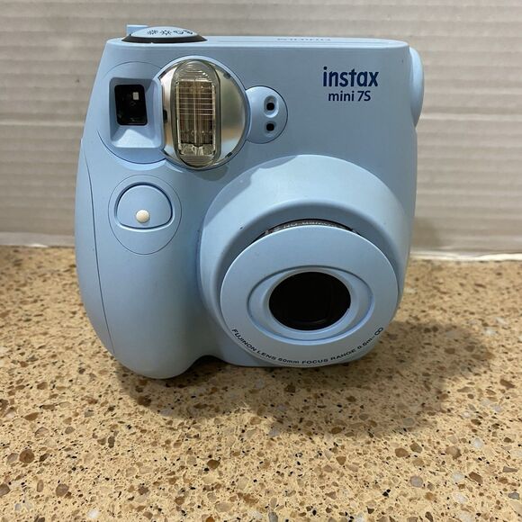 Fujifilm Instax Mini 7S Instant Camera Blue Film & Batteries Not Included - Picture 1 of 8